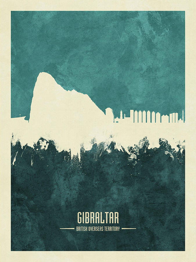 Gibraltar Skyline #14 Digital Art by Michael Tompsett