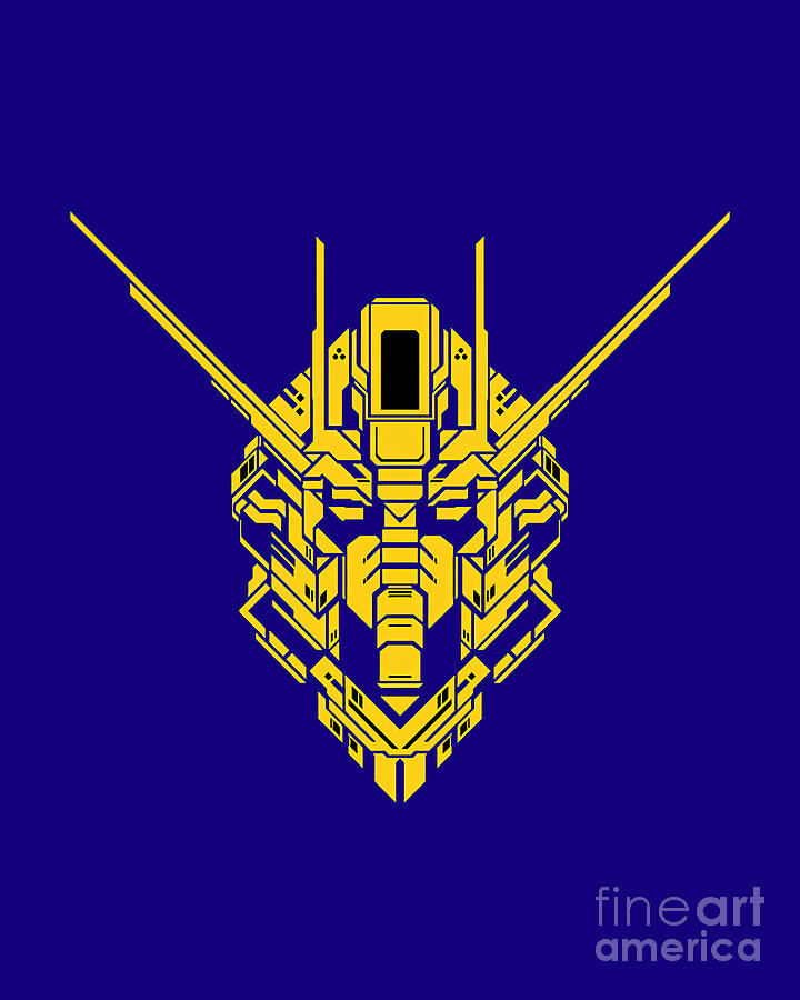 Gundam Digital Art By Casey Stone