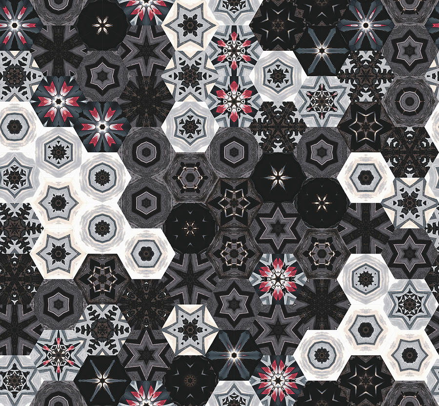 Hexagon Pattern for Apparels Digital Art by Tin Tran - Pixels