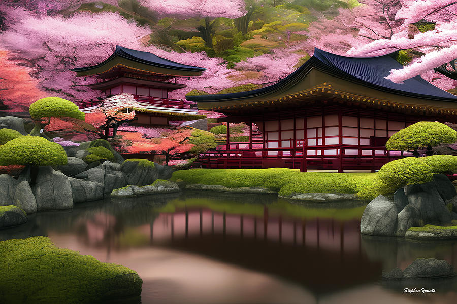 Japanese Serenity Digital Art by Stephen Younts - Fine Art America