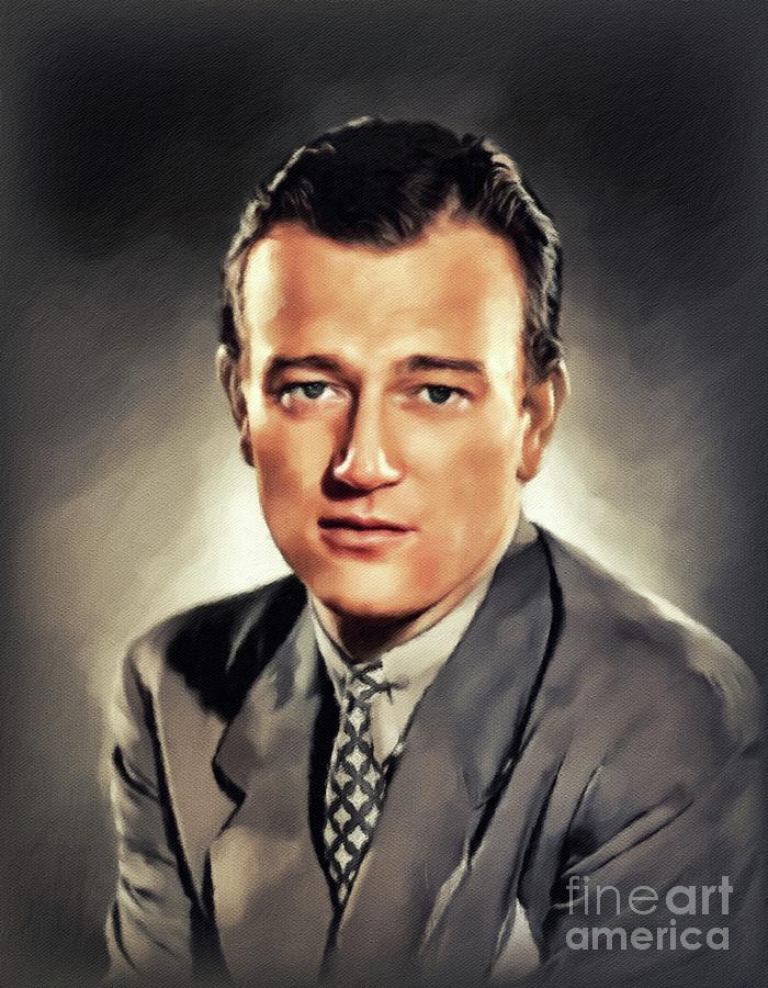 John Wayne, Hollywood Legend #14 Painting by Esoterica Art Agency