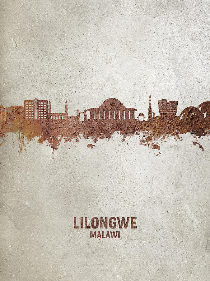 Lilongwe Malawi Skyline #14 Digital Art by Michael Tompsett