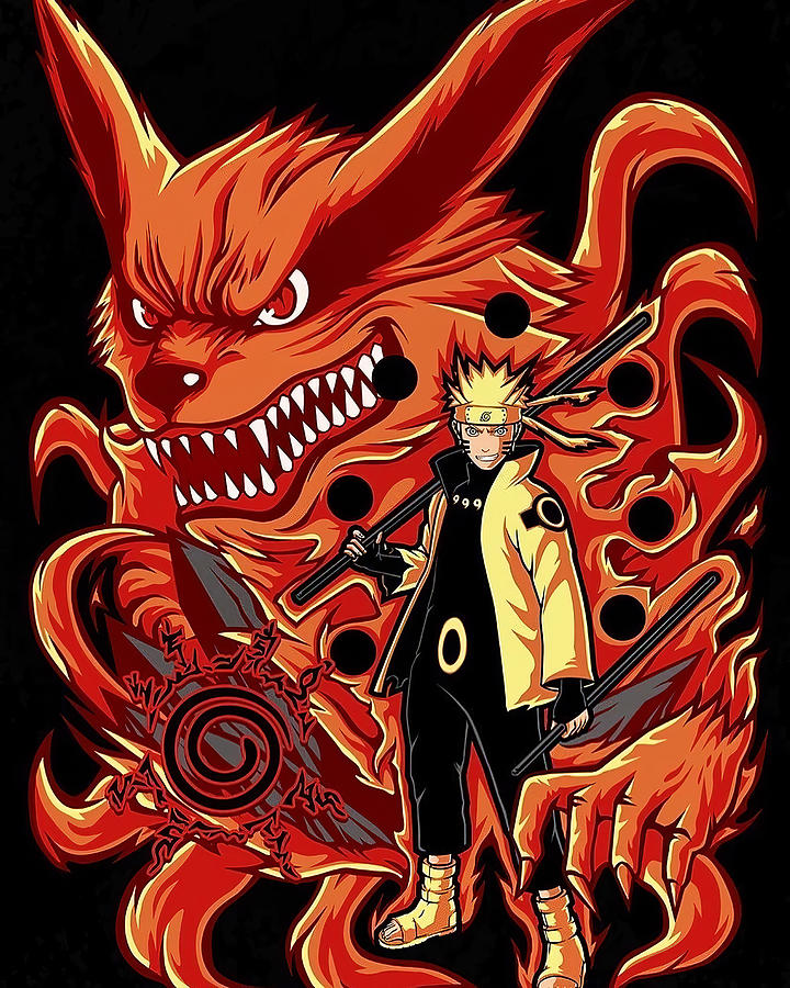 Naruto Kurama Digital Art by Lac Lac - Pixels