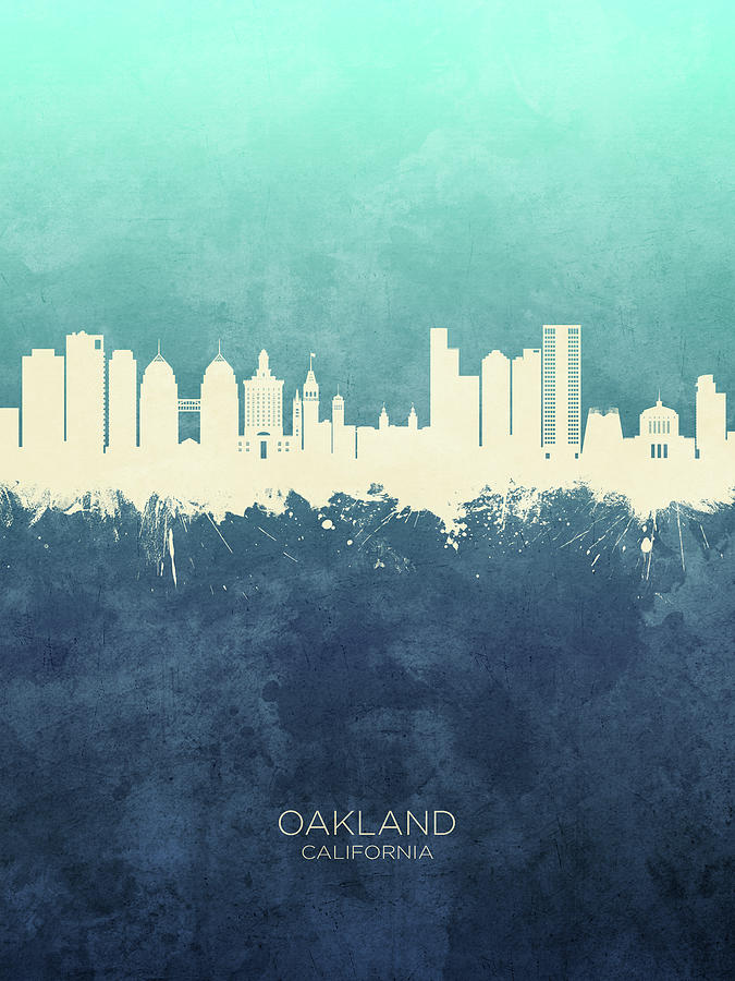 Oakland Photograph - Oakland California Skyline #14 by Michael Tompsett