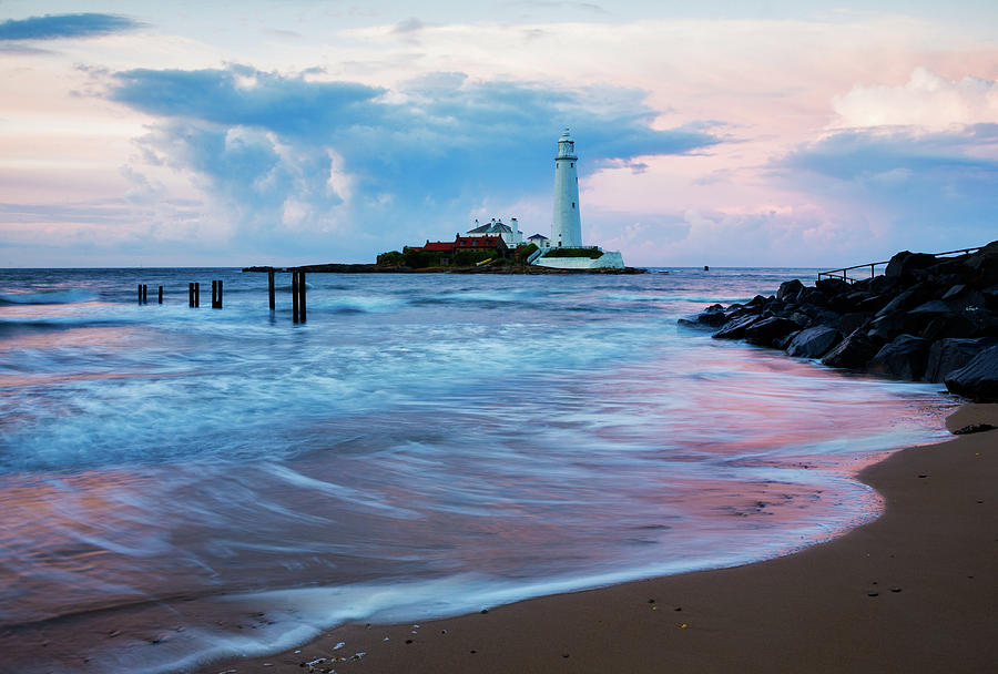 Saint Marys Lighthouse at Whitley Bay #14 Photograph by Ian Middleton