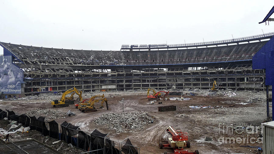 Shea Stadium Demolition Photograph by Steven Spak - Fine Art America