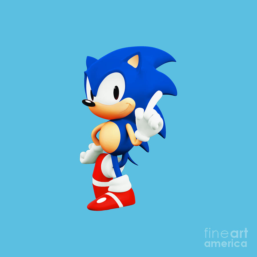 Sonic Classic vector drawing