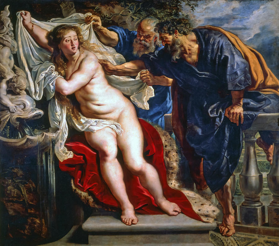 Peter Paul Rubens Painting - Susanna and the Elders by Peter Paul Rubens by Mango Art