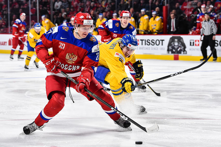 Sweden v Russia - Bronze Medal Game - 2017 IIHF World Junior Championship #14 Photograph by Minas Panagiotakis