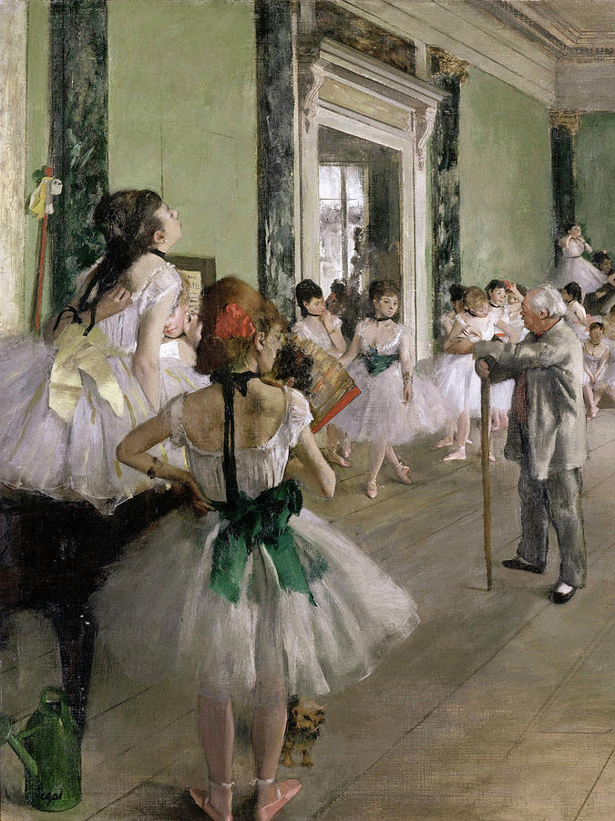 Edgar Degas Painting - The Ballet Class #14 by Edgar Degas