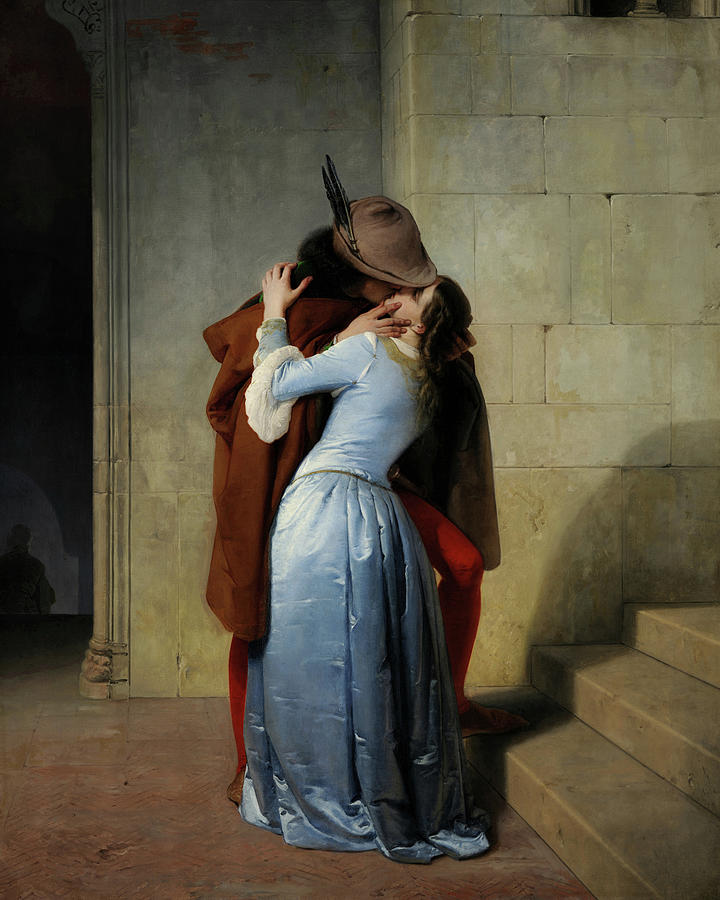 Portrait Painting - The Kiss #14 by Francesco Hayez