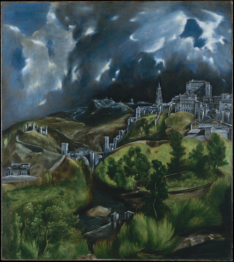 Toledo Painting -  View of Toledo  #10 by El Greco