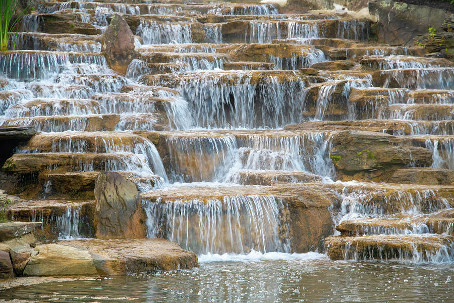 WaterfallBritton FallsFishers Indiana Photograph by William Reagan