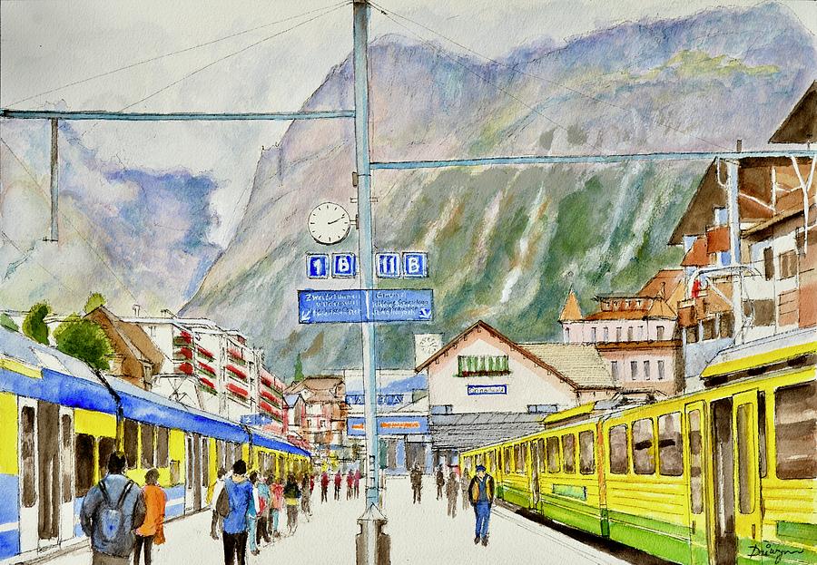 1412 at Grindelwald Station Photograph by Dai Wynn