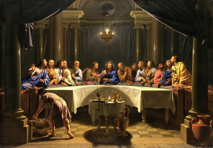 143039 Most Famous Christian Art, The Last Supper, ca. 1678 Painting by