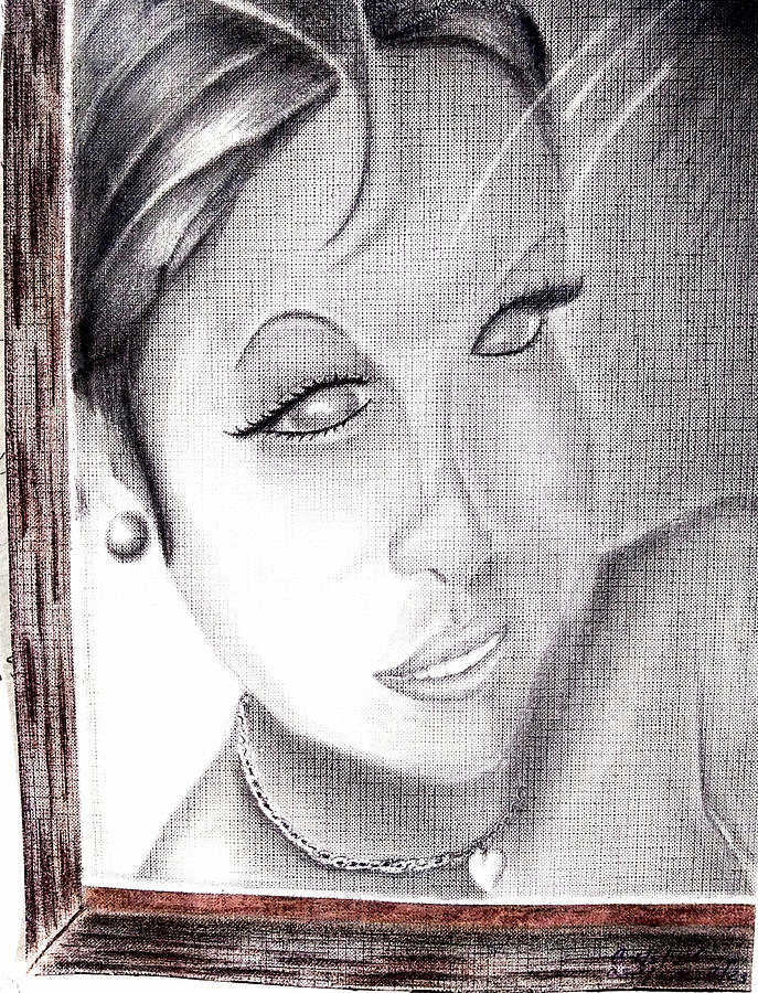 Portrait Drawing - Untitled  #145 by Donald C-Note Hooker