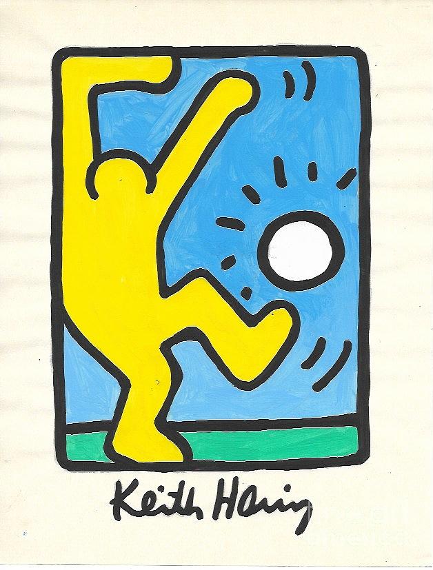 Keith Haring Artwork #147 Painting by New York Artist - Fine Art 