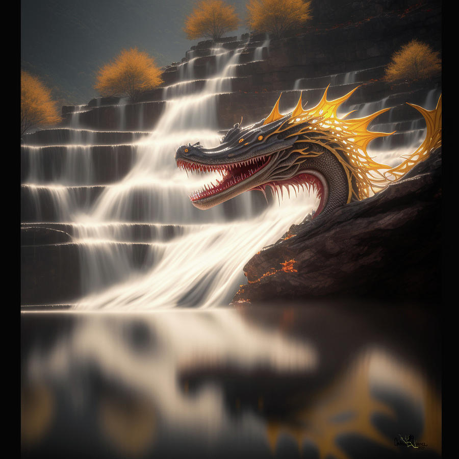 149 Dragons Warriors Compositions Digital Art by Andrea Lawrence