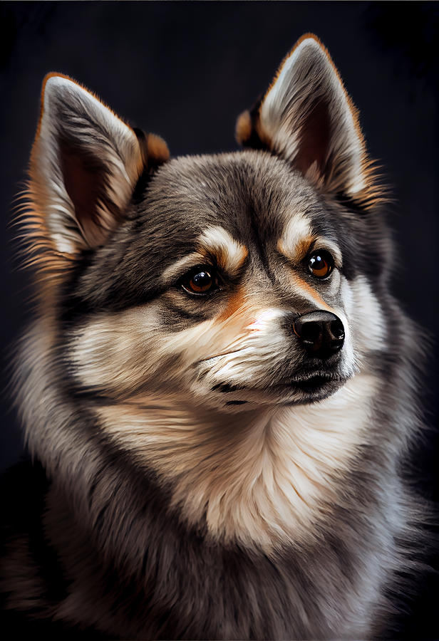 Alaskan Klee Kai Portrait Mixed Media by Stephen Smith Galleries - Fine ...