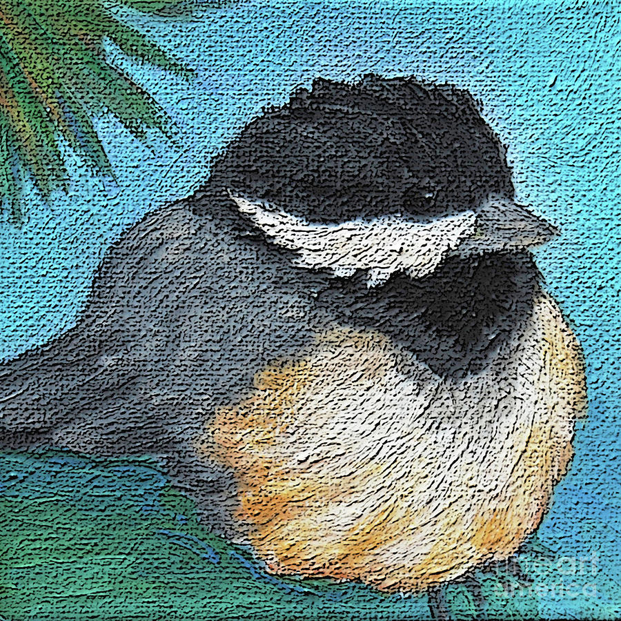 15 Chickadee Painting by Victoria Page
