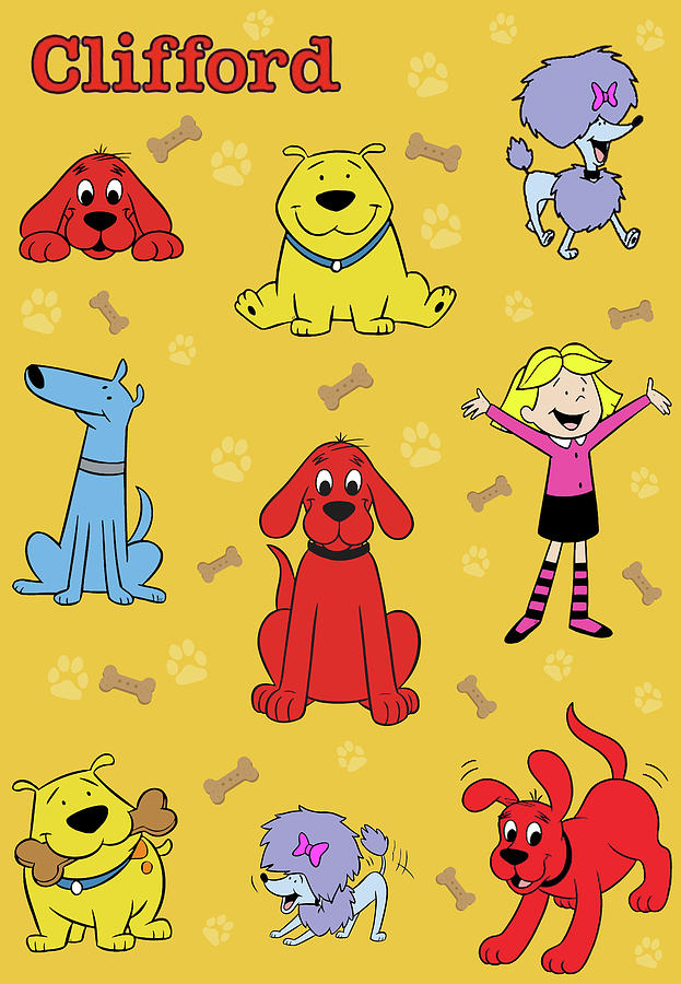 Clifford the big red dog Drawing by The Gallery Pixels