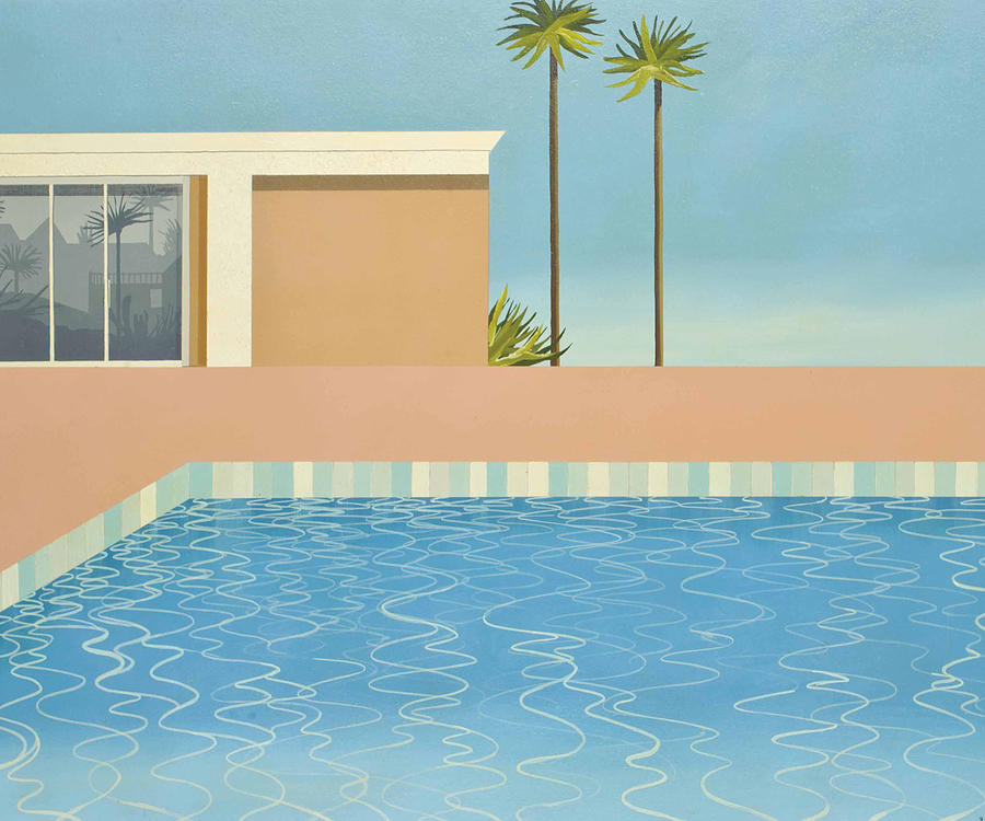 David Hockney Exhibition Art Poster Painting by Linda Hamilton - Fine ...