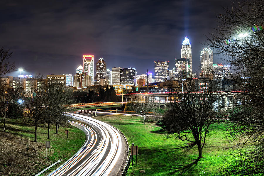 Downtown of Charlotte North Carolina skyline  #15 Photograph by Alex Grichenko