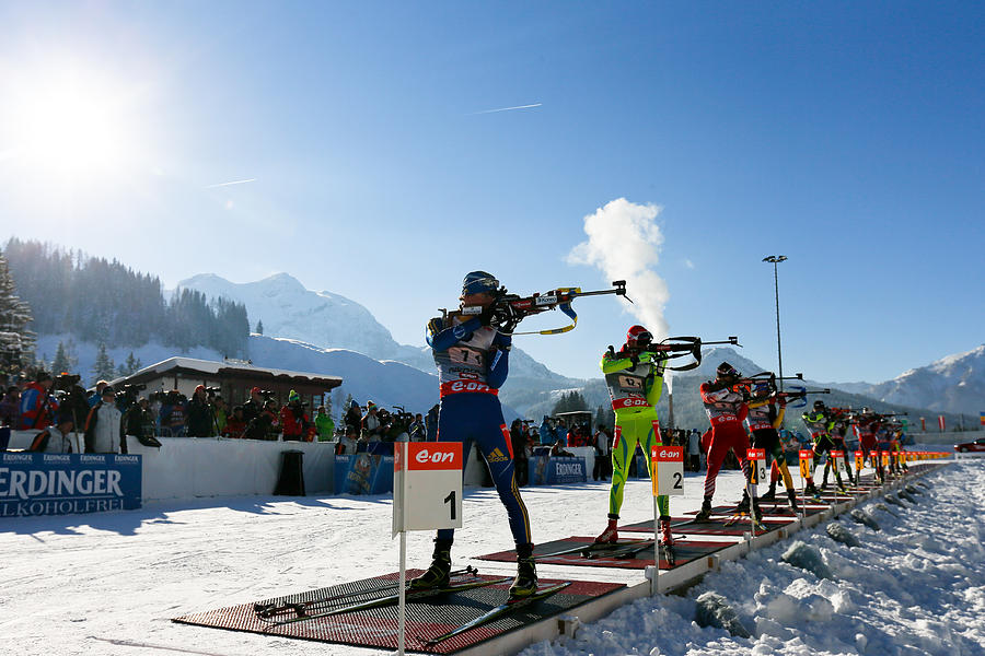 FIS Nordic World Cup - Biathlon - Mens Relay #15 Photograph by Stanko Gruden/Agence Zoom