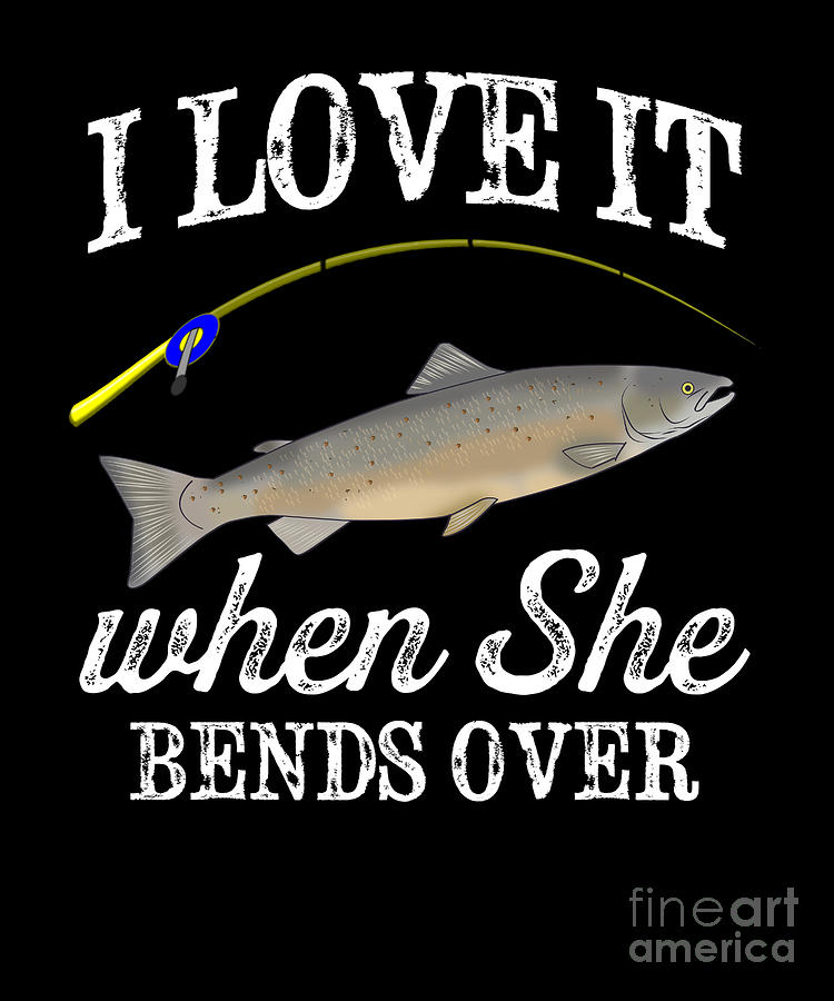 Funny Atlantic Salmon Fishing Freshwater Fish Gift #15 by Lukas Davis