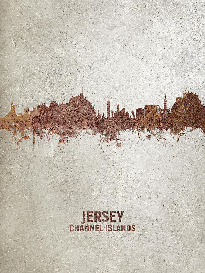 Jersey Channel Islands Skyline #15 Digital Art by Michael Tompsett
