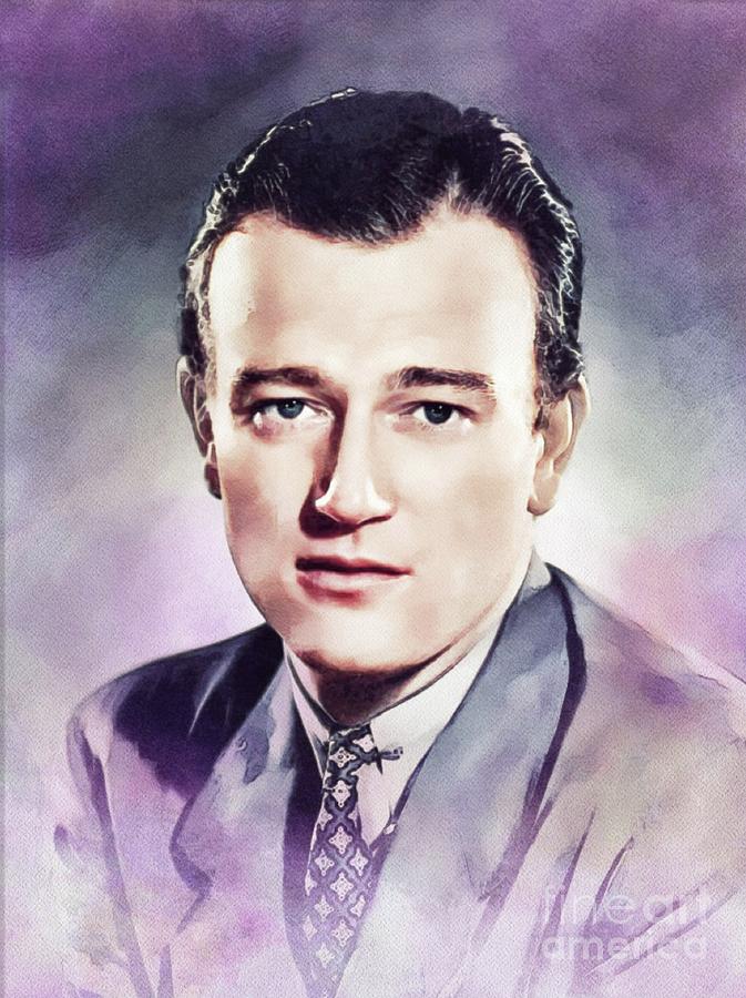 John Wayne, Hollywood Legend #15 Painting by Esoterica Art Agency