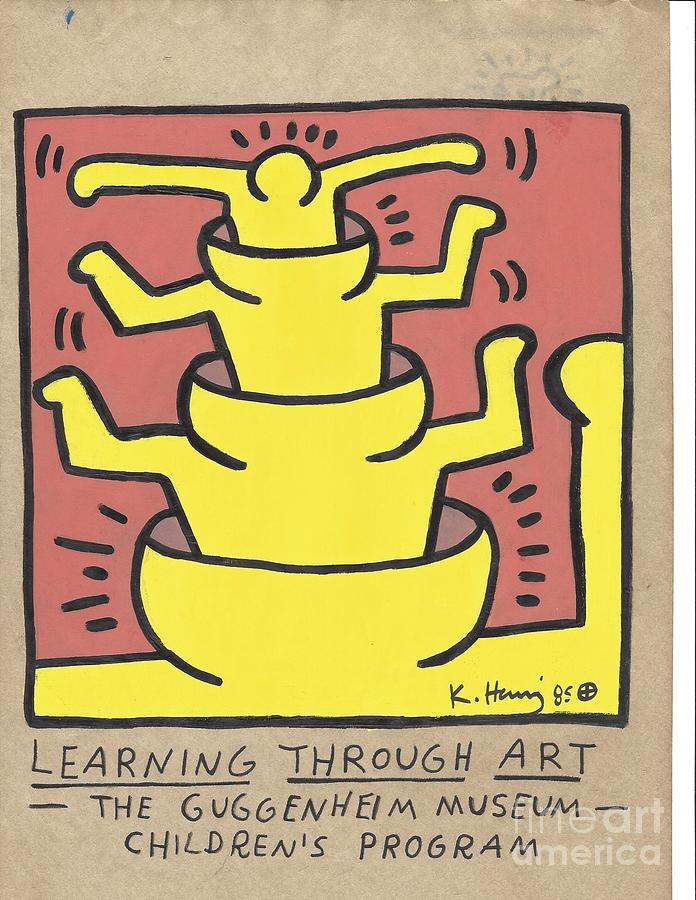 Keith Haring Painting Artwork Drawing Painting by New York Artist - Pixels