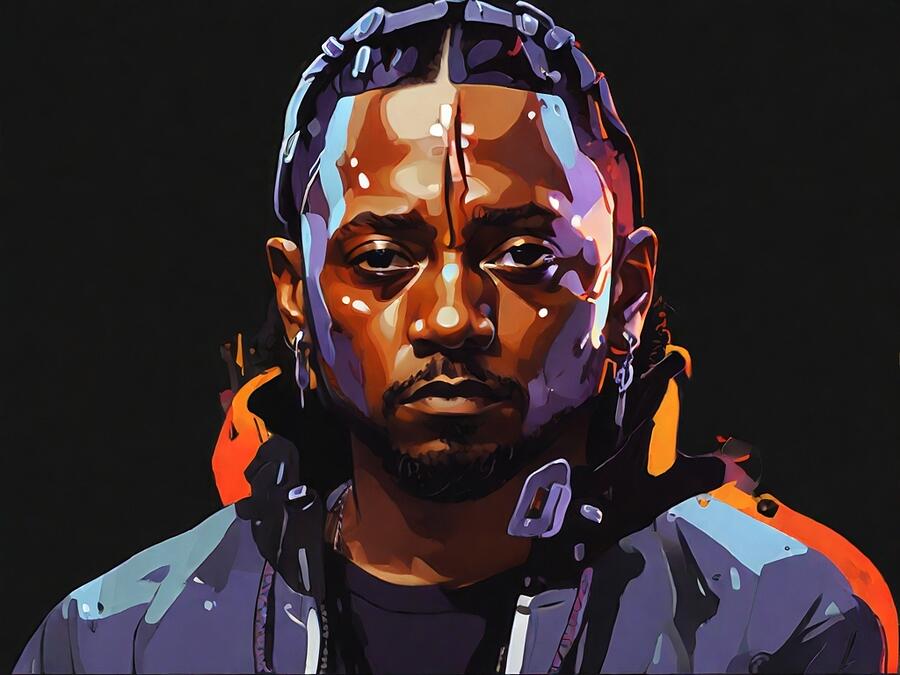Kendrick Lamar Digital Art - Kendrick Lamar #15 by Amsterdam Funderburke