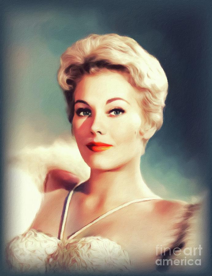 Kim Novak, Vintage Movie Star Painting by Esoterica Art Agency - Fine ...