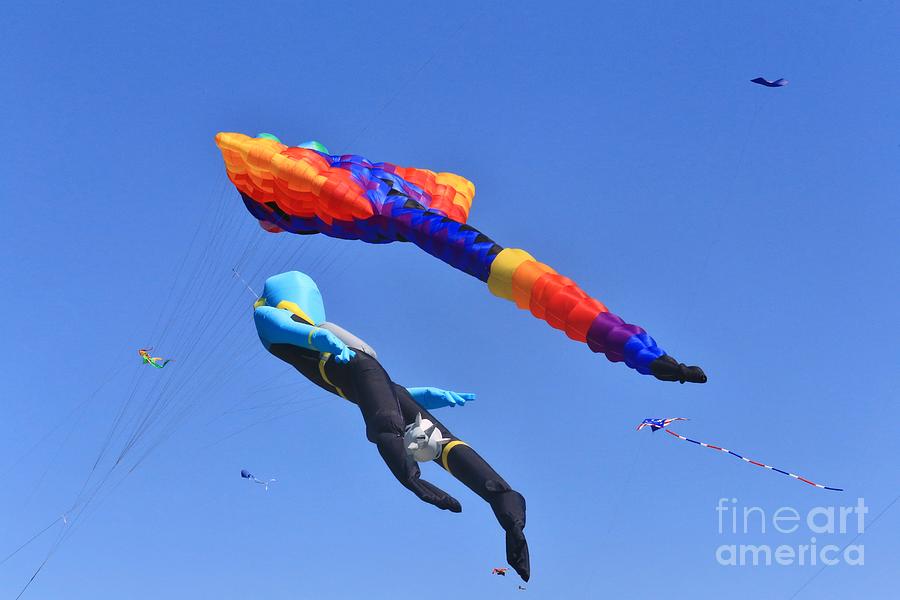 Kite Event In The Blue Sky Photograph