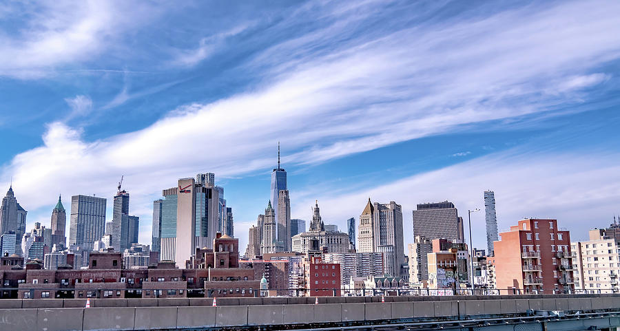 Looking At Skyline Of Manhattan New York City  #15 Photograph by Alex Grichenko