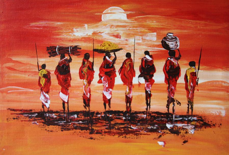 Massai #15 Painting by Camajoma Art - Fine Art America