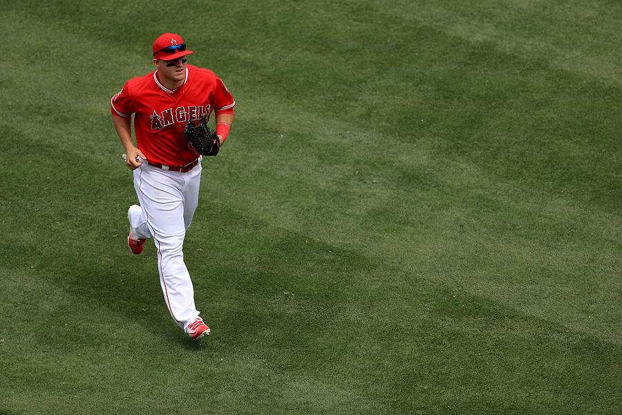 Mike Trout #15 Photograph by Sean M. Haffey