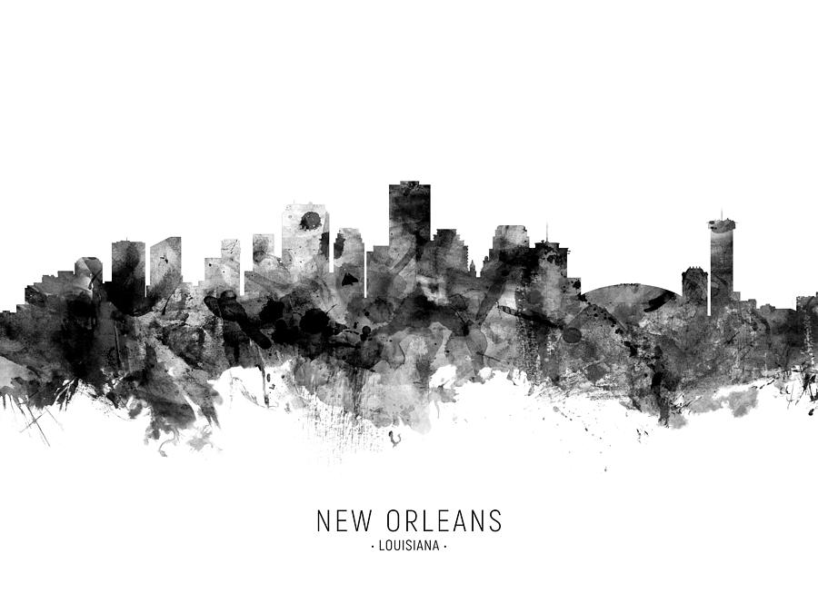 New Orleans Louisiana Skyline #15 Digital Art by Michael Tompsett