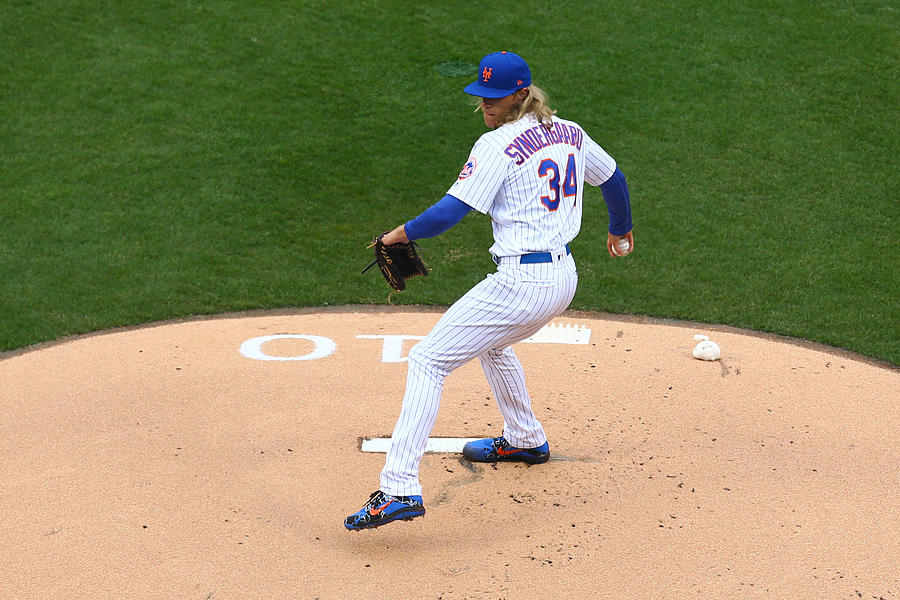 Noah Syndergaard #15 Photograph by Mike Stobe