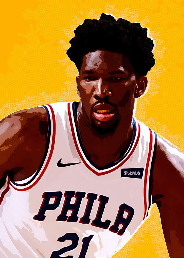 Philadelphia 76Ers Player Joel Embiid Joelembiid Joel Embiid Joel Hans ...