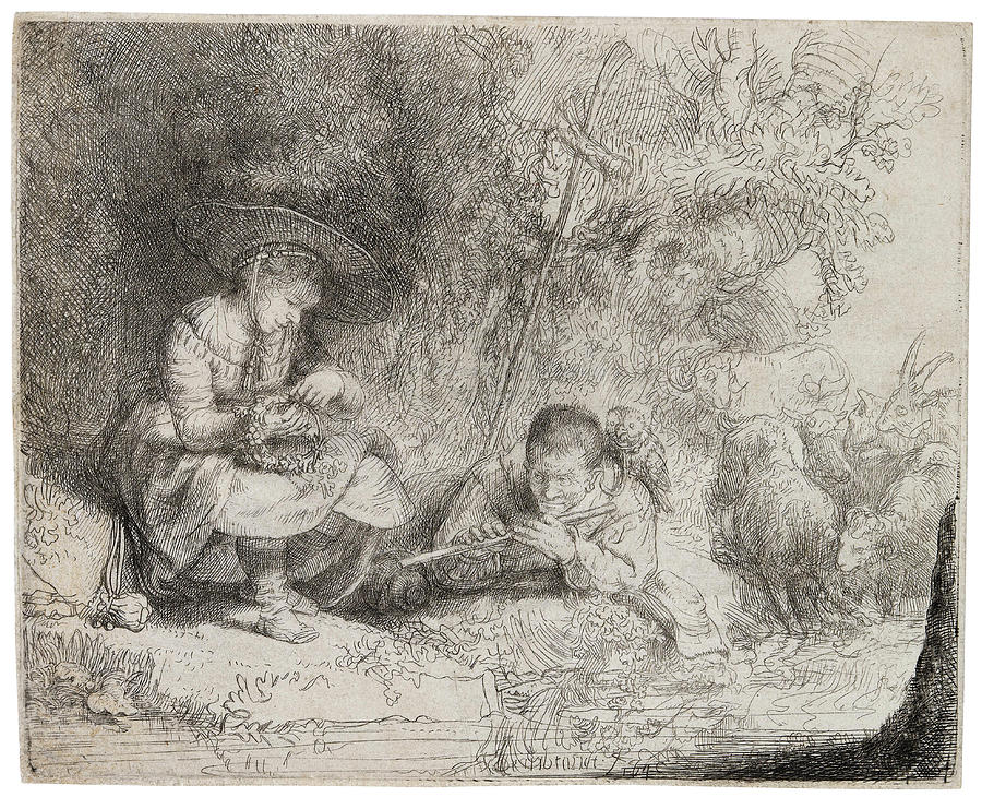 Rembrandt Harmensz. Van Rijn  #15 Painting by MotionAge Designs
