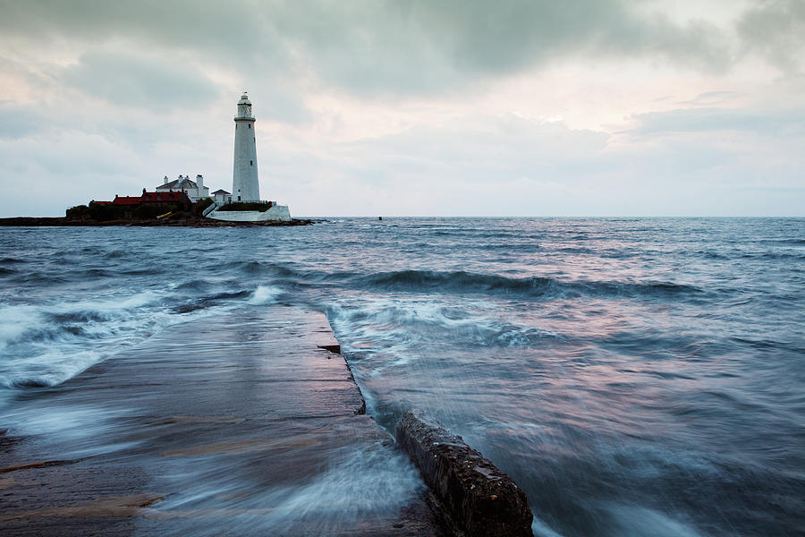 Saint Marys Lighthouse at Whitley Bay #15 Photograph by Ian Middleton