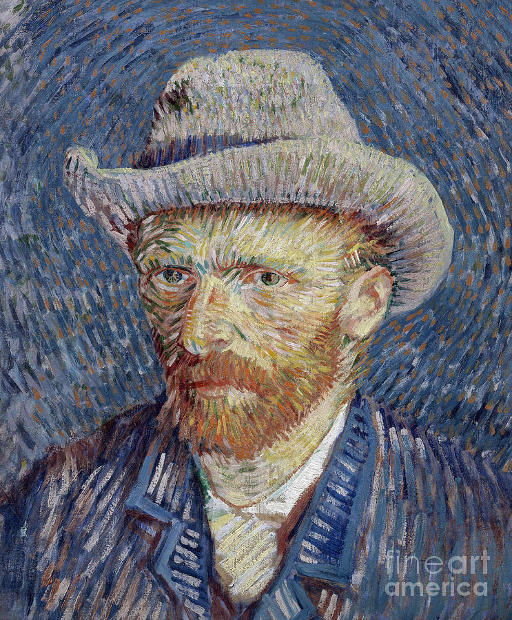 Self-Portrait with Grey Felt Hat Painting by Vincent Van Gogh