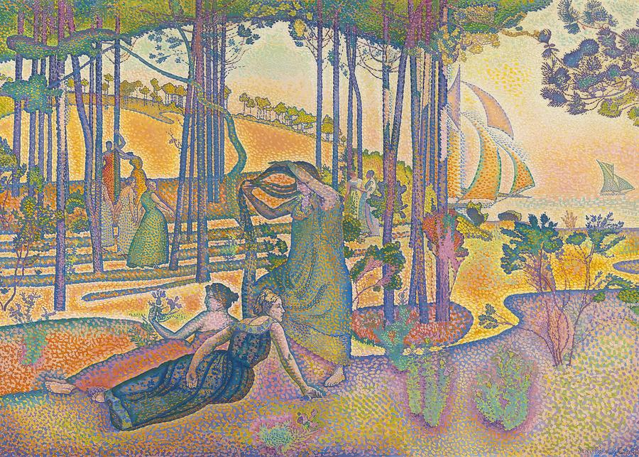 The Evening Air by Henri-Edmond Cross Painting by Mango Art
