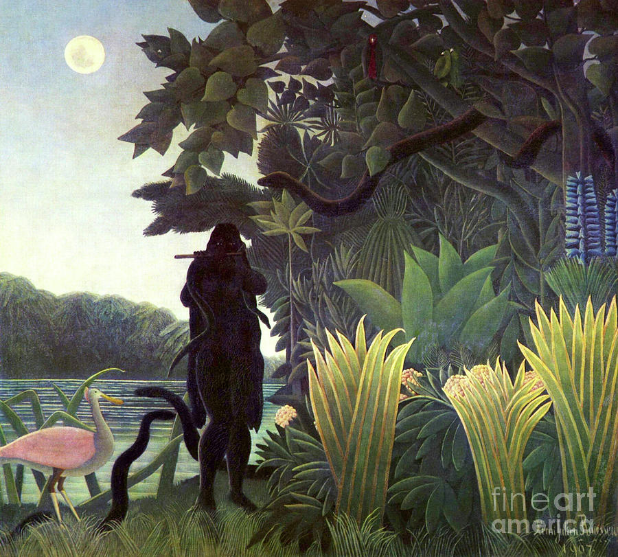 The Snake Charmer #16 Painting by - Henri Rousseau