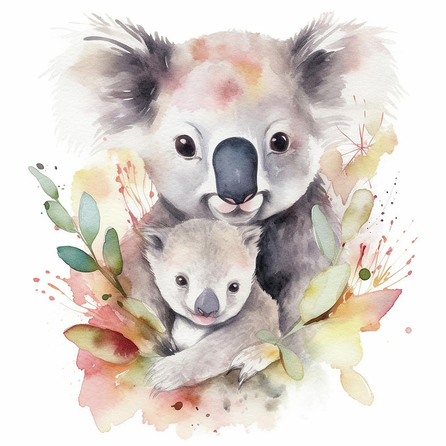 Watercolor Animal Dreamscape Digital Art by Locke Flintoft - Fine Art ...