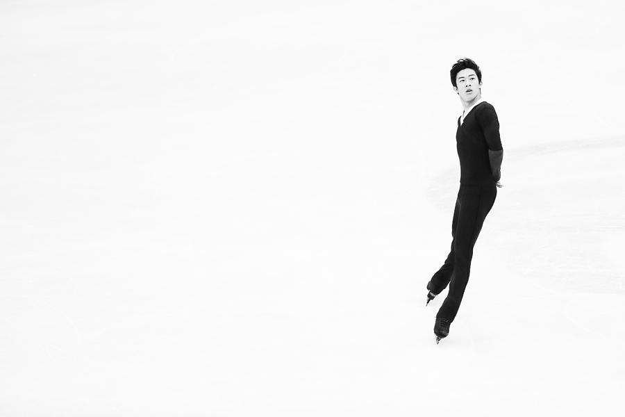 World Figure Skating Championships in Milano - Alternative Views Black & White #15 Photograph by Vittorio Zunino Celotto