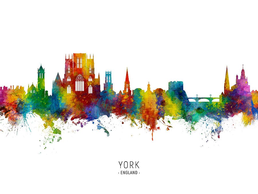 York England Skyline #15 Digital Art by Michael Tompsett