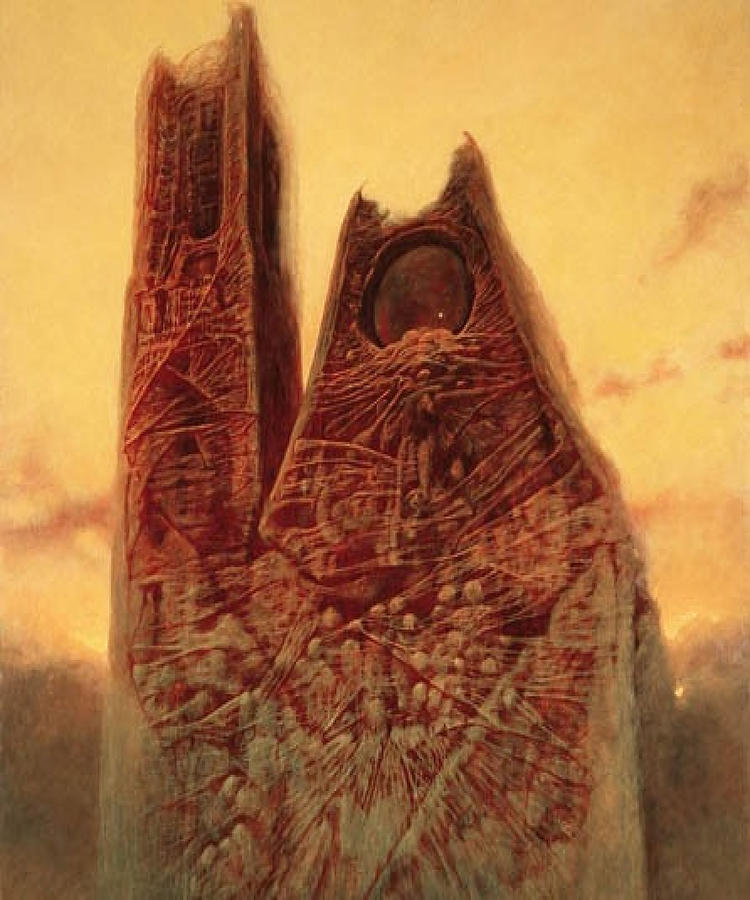 Zdzislaw Beksinski Painting by Issam Lachtioui | Pixels